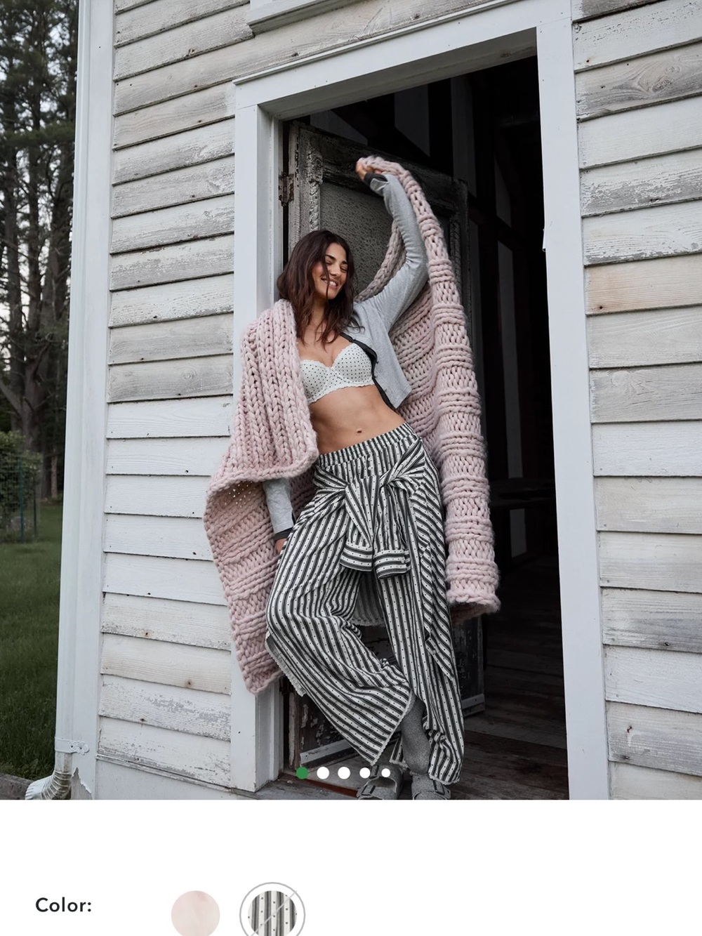aerie Cozy Flannel Lace Trim Pajama Pants XL